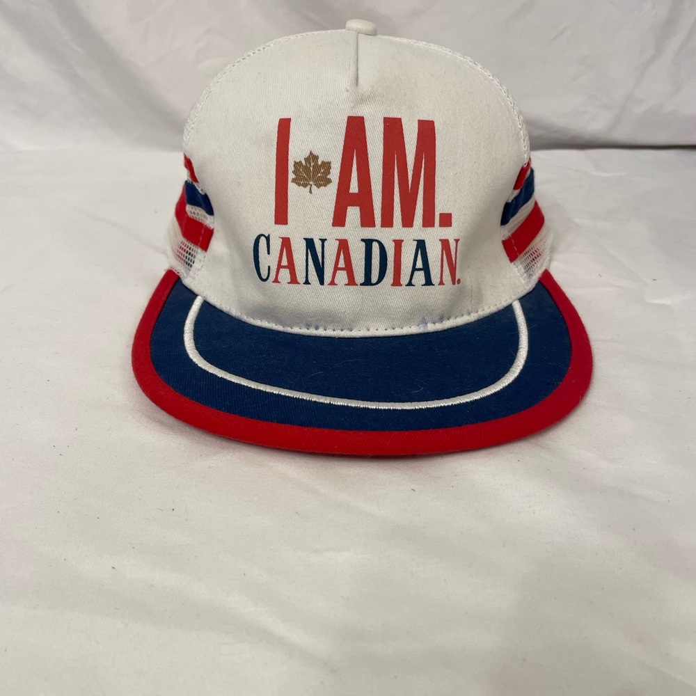 Vintage beer box 'I AM CANADIAN' Hat